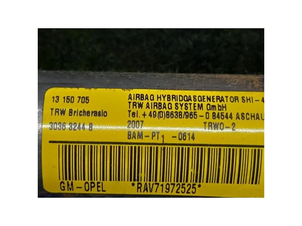 Air-bag A Tendina DX 13150705 Opel Corsa D 2007