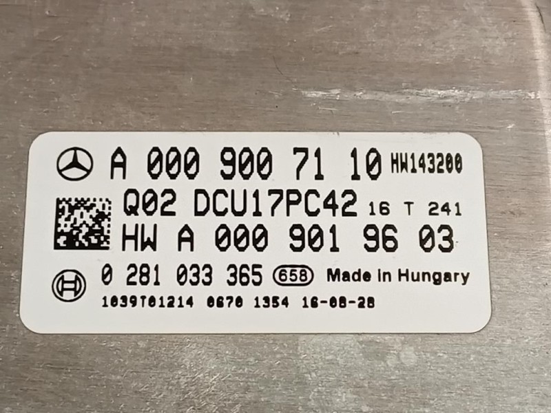 Centralina Iniezione A 000 901 96 03 Mercedes Classe GLE W166 2015