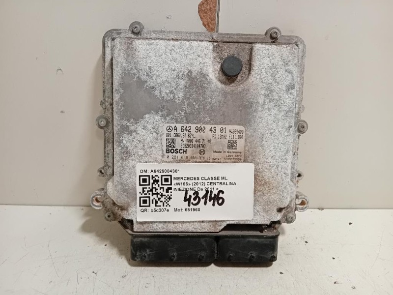 Centralina Iniezione A6429004301 Mercedes Classe ML W166 2012