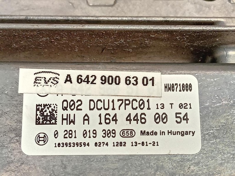 Centralina Iniezione A1644460054 Mercedes Classe ML W166 2012