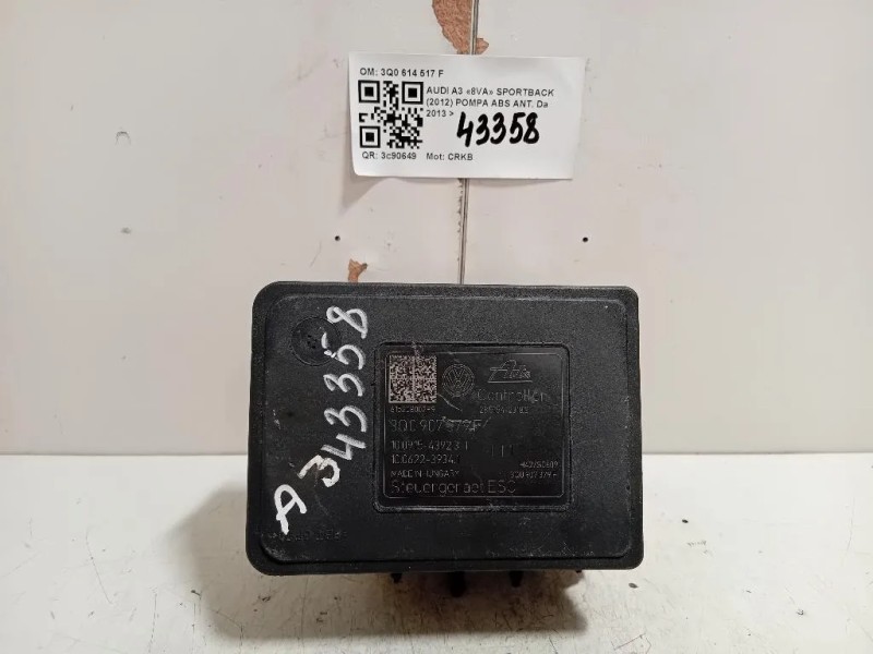 Pompa ABS ANT 3Q0 614 517 F Audi A3 8VA Sportback 2012