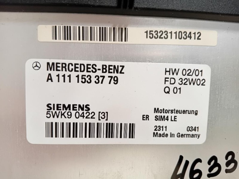 Centralina Iniezione A171 153 37 79 Mercedes Classe SLK R170 1997