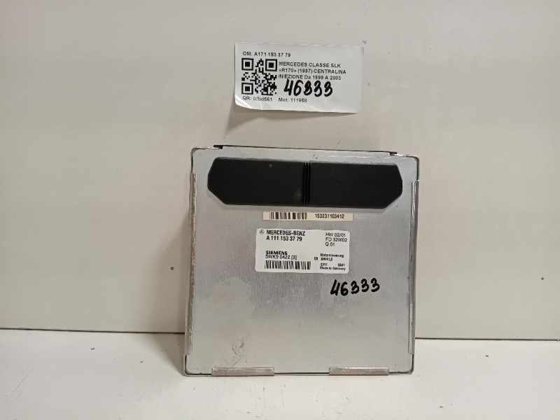 Centralina Iniezione A171 153 37 79 Mercedes Classe SLK R170 1997