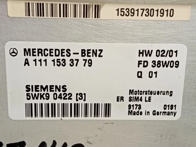 Centralina Iniezione 170 545 12 40 Mercedes Classe SLK R170 1997