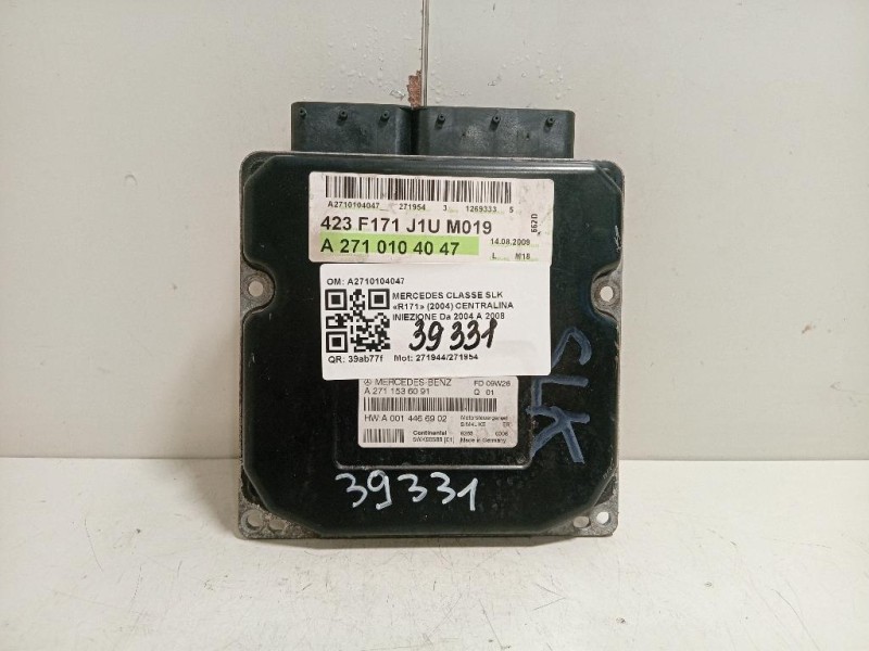 Centralina Iniezione A2710104047 Mercedes Classe SLK R171 2004