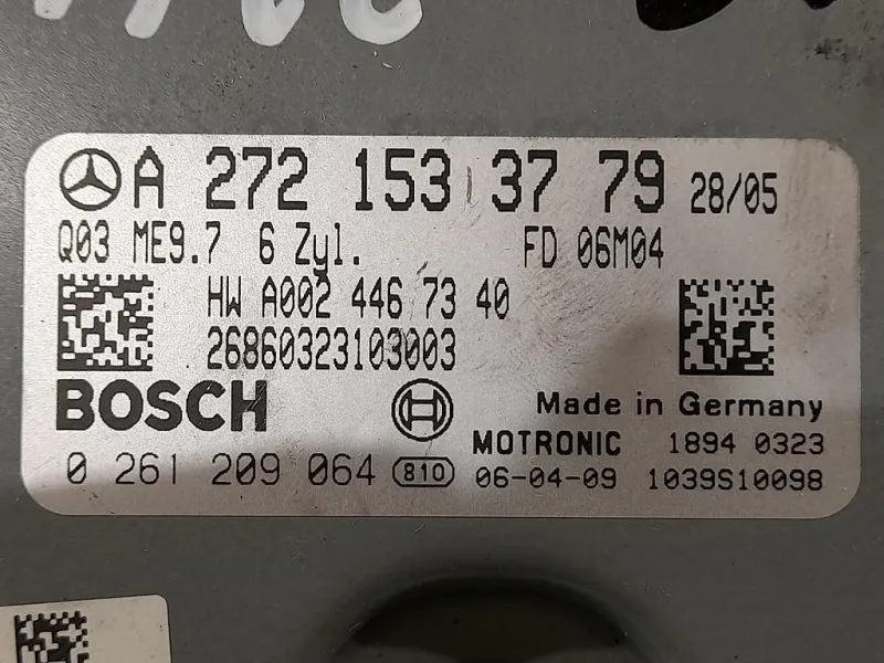 Centralina Iniezione A2721533779 Mercedes Classe SLK R171 2004