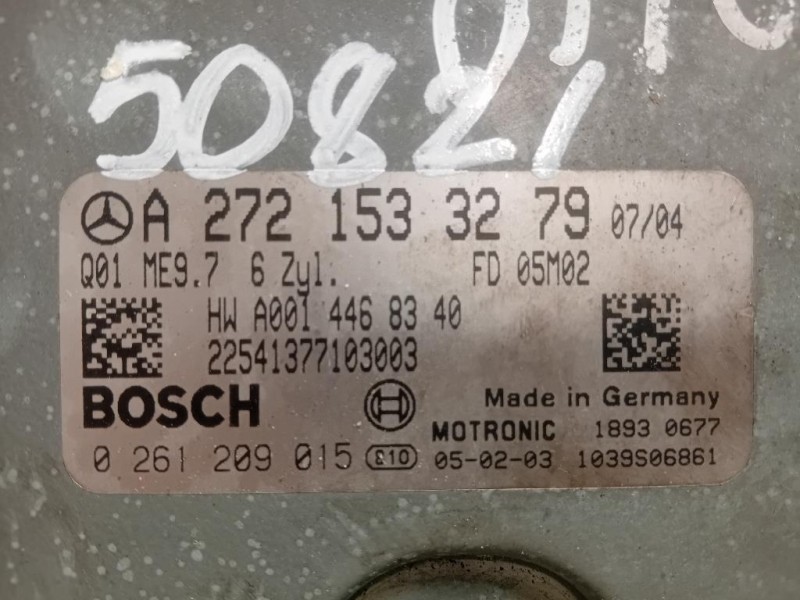 Centralina Iniezione A2721533279 Mercedes Classe SLK R171 2004