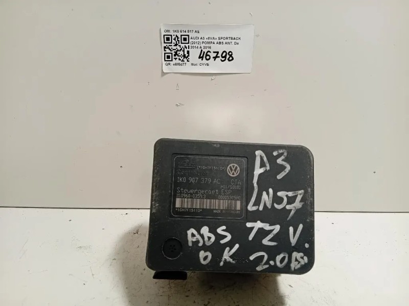 Pompa ABS ANT 1K0 614 517 AE Audi A3 8VA Sportback 2012