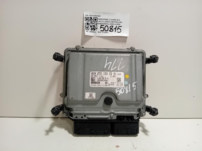 Centralina Iniezione A2721533391 Mercedes Classe SLK R171 2004