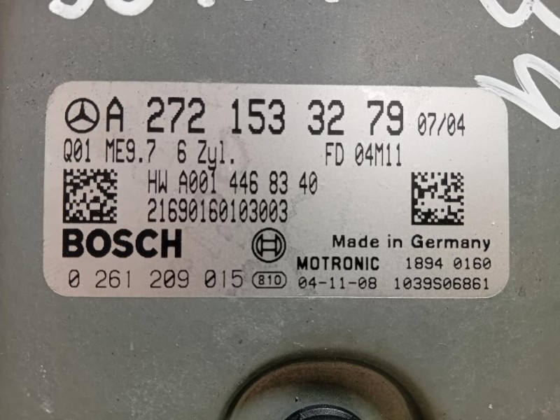 Centralina Iniezione A2721533279 Mercedes Classe SLK R171 2004