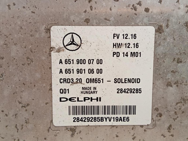 Centralina Iniezione A6519000700 Mercedes Sprinter III 2013