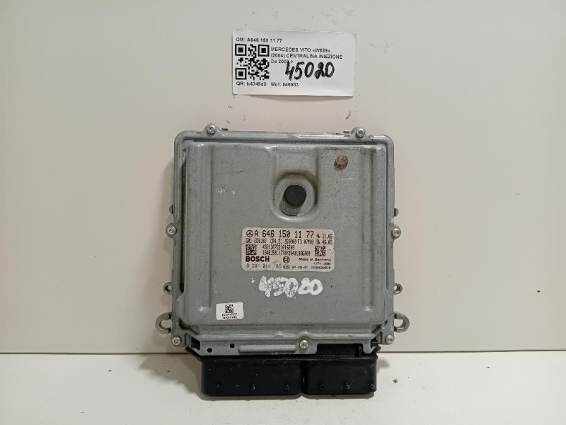 Centralina Iniezione A646 150 11 77 Mercedes VITO W639 2004