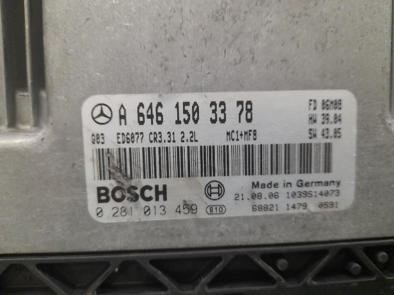 Centralina Iniezione A6461503378 Mercedes VITO W639 2004