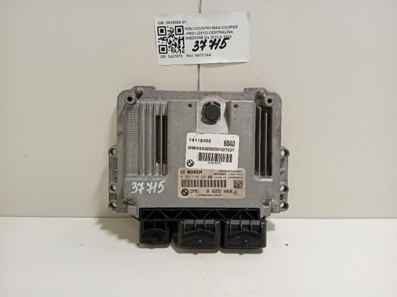 Centralina Iniezione 8625068-01 Mini Countryman Cooper R60 2010