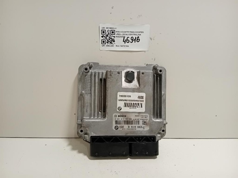 Centralina Iniezione 8519663-01 Mini Countryman Cooper R60 2014
