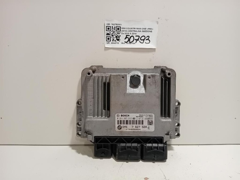 Centralina Iniezione 762752001 Mini Countryman ONE R60 2010