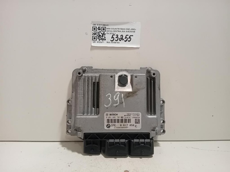 Centralina Iniezione 8617050-01 0261S09706 Mini Countryman ONE R60 2014