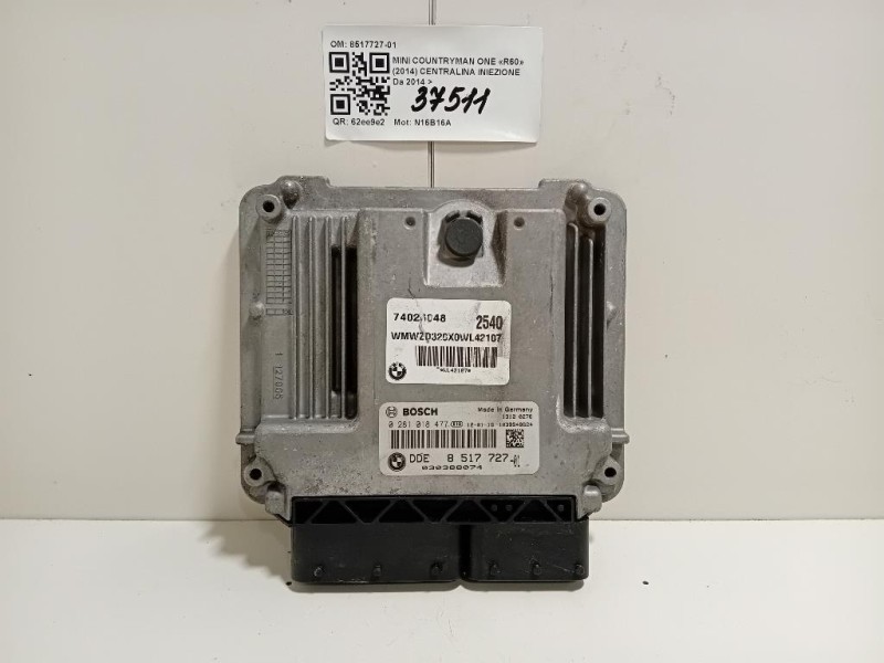 Centralina Iniezione 8517727-01 Mini Countryman ONE R60 2014