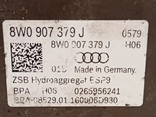 Pompa ABS ANT 8W0 907 379 J Audi A4 8W5 Avant 2015