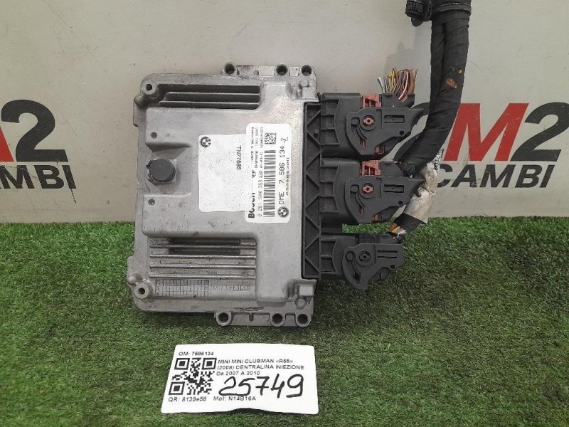 Centralina Iniezione 7586134 Mini MINI Clubman R55 2008