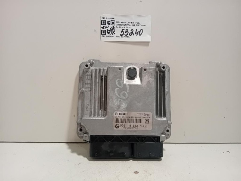 Centralina Iniezione 51933462 028103154 858271901 Mini MINI Cooper F55 2014