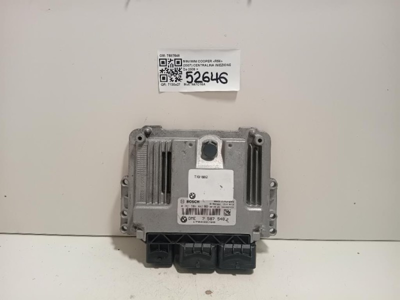 Centralina Iniezione 7587548 Mini MINI Cooper R56 2007