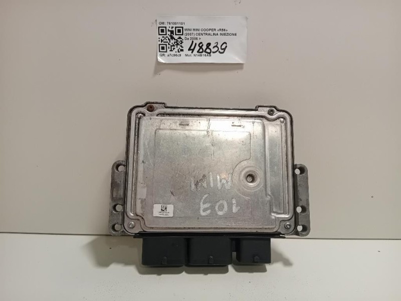 Centralina Iniezione 761001101 Mini MINI Cooper R56 2007