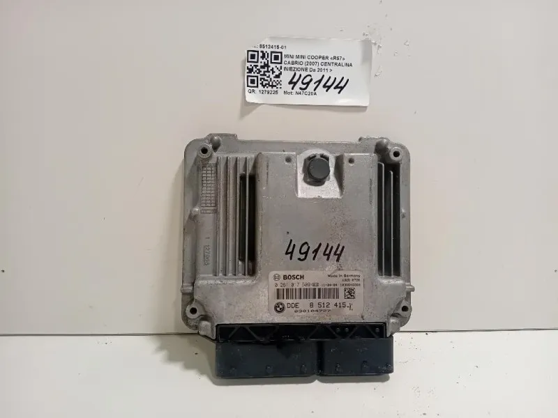 Centralina Iniezione 8512415-01 Mini MINI Cooper R57 Cabrio 2007