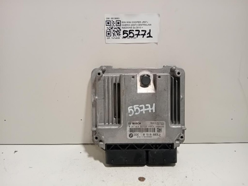 Centralina Iniezione 8519663 Mini MINI Cooper R57 Cabrio 2007