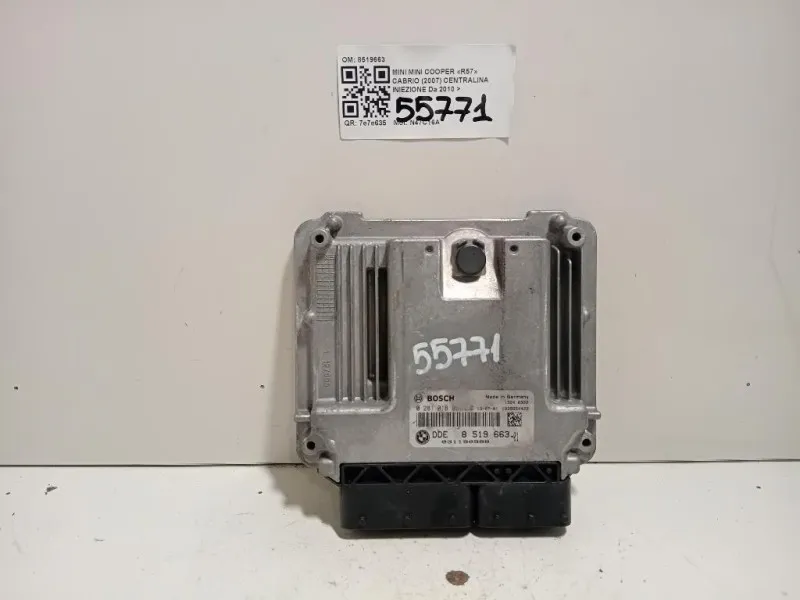 Centralina Iniezione 8519663 Mini MINI Cooper R57 Cabrio 2007