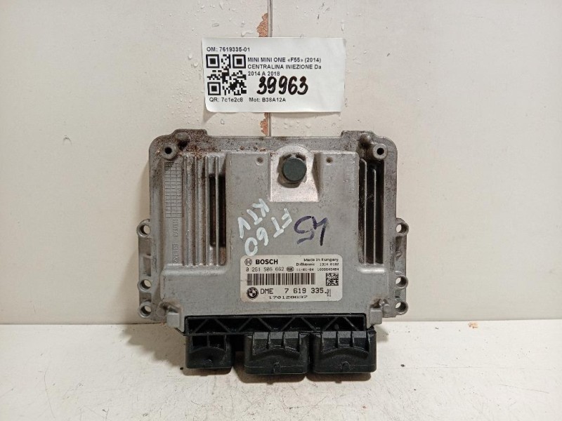 Centralina Iniezione 7619335-01 Mini MINI ONE F55 2014