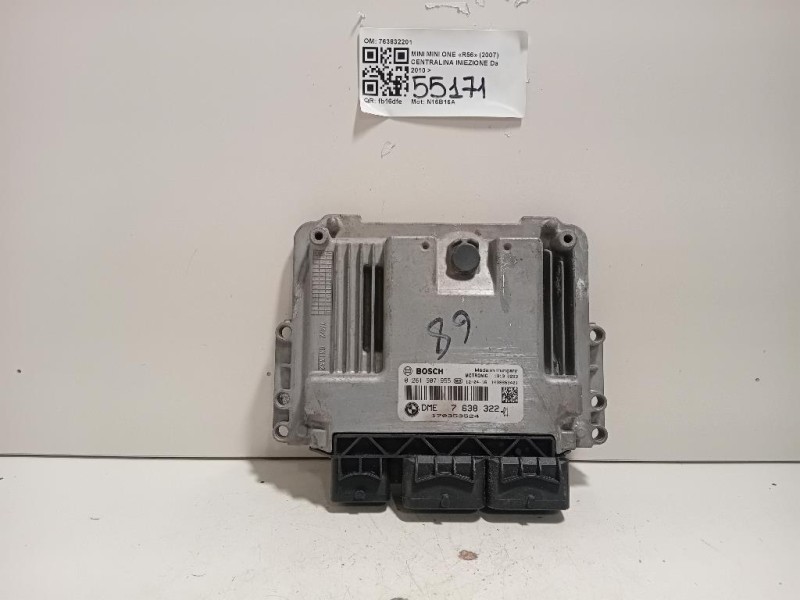 Centralina Iniezione 763832201 Mini MINI ONE R56 2007