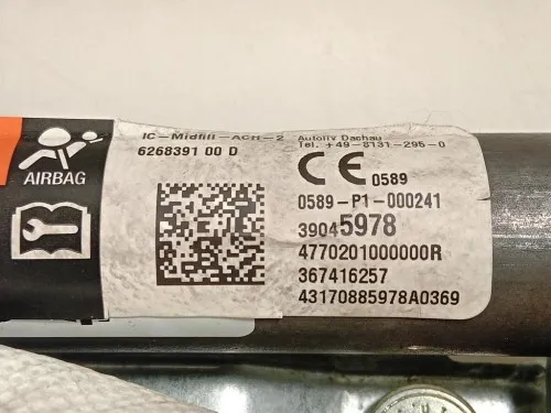 Air-bag A Tendina DX 39045978 Opel Corsa E 2014