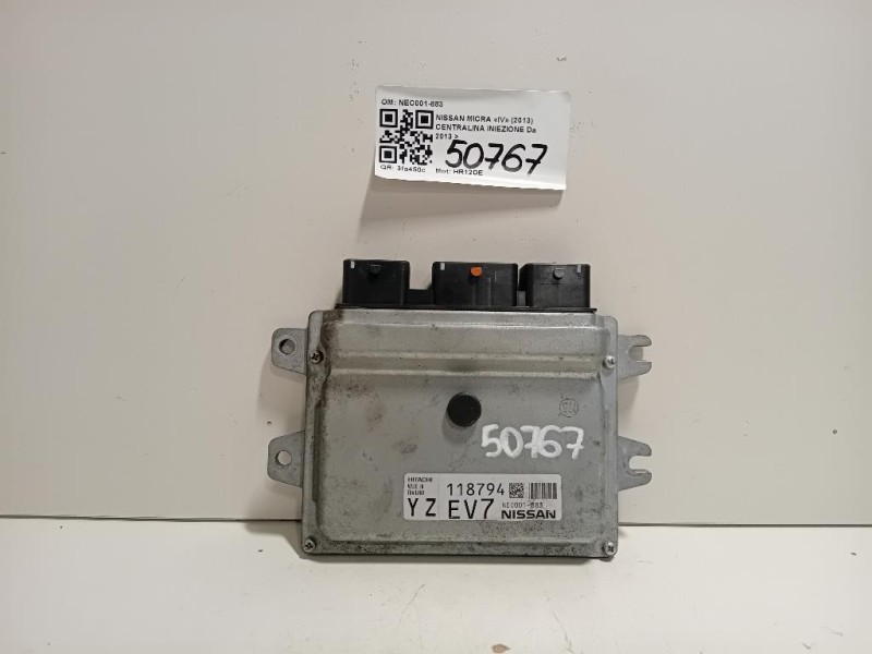 Centralina Iniezione NEC001-883 Nissan Micra IV 2013