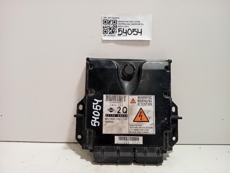 Centralina Iniezione 237104X03A Nissan Navara 2005