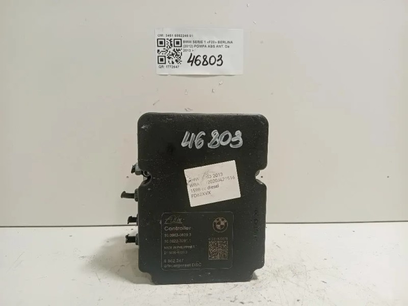 Pompa ABS ANT 3451 6862246 01 Bmw Serie 1 F20 Berlina 2012