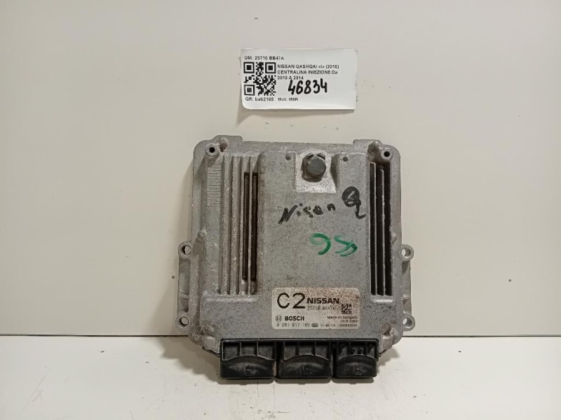 Centralina Iniezione 23710 BB47A Nissan Qashqai I 2010