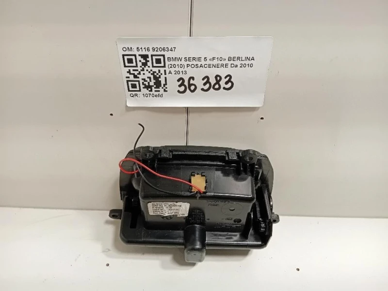 Posacenere 5116 9206347 Bmw Serie 5 F10 Berlina 2010