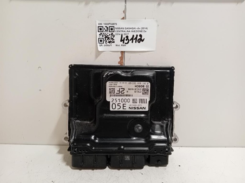 Centralina Iniezione 1039T32570 Nissan Qashqai II 2014