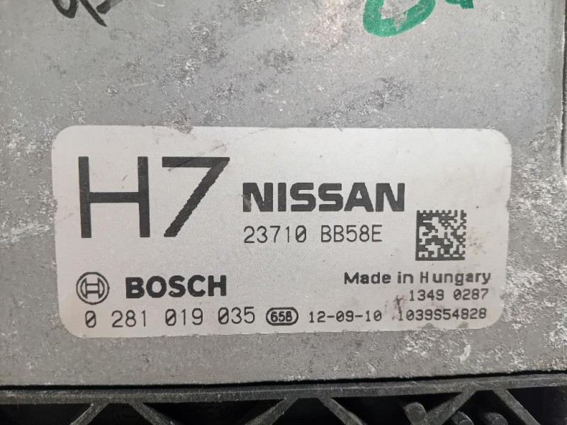 Centralina Iniezione 23710BB58E 1039S54828 Nissan Qashqai II 2014