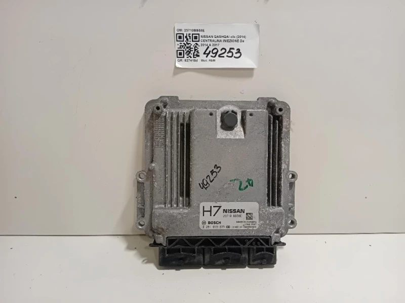 Centralina Iniezione 23710BB58E 1039S54828 Nissan Qashqai II 2014