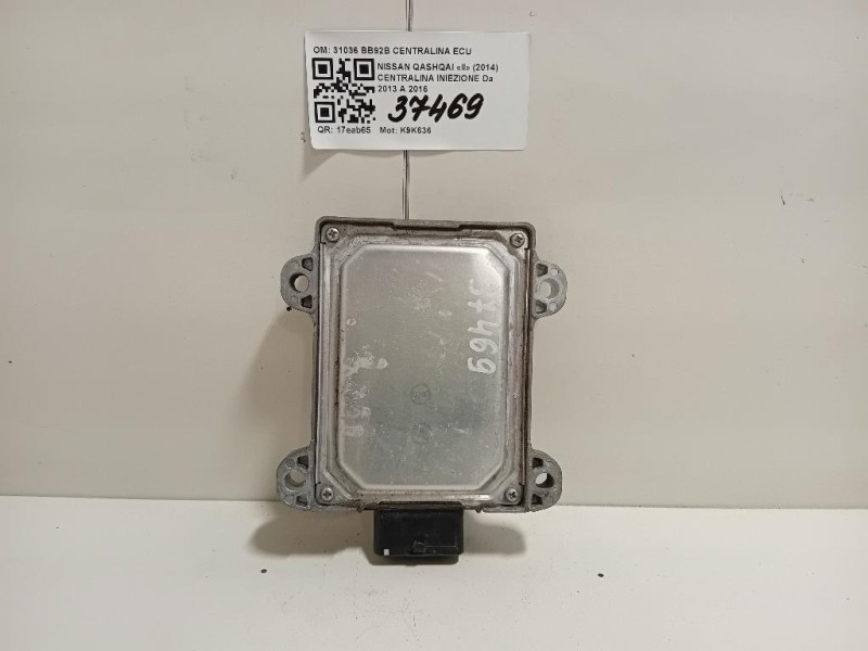 Centralina Iniezione 31036 BB92B CENTRALINA ECU Nissan Qashqai II 2014