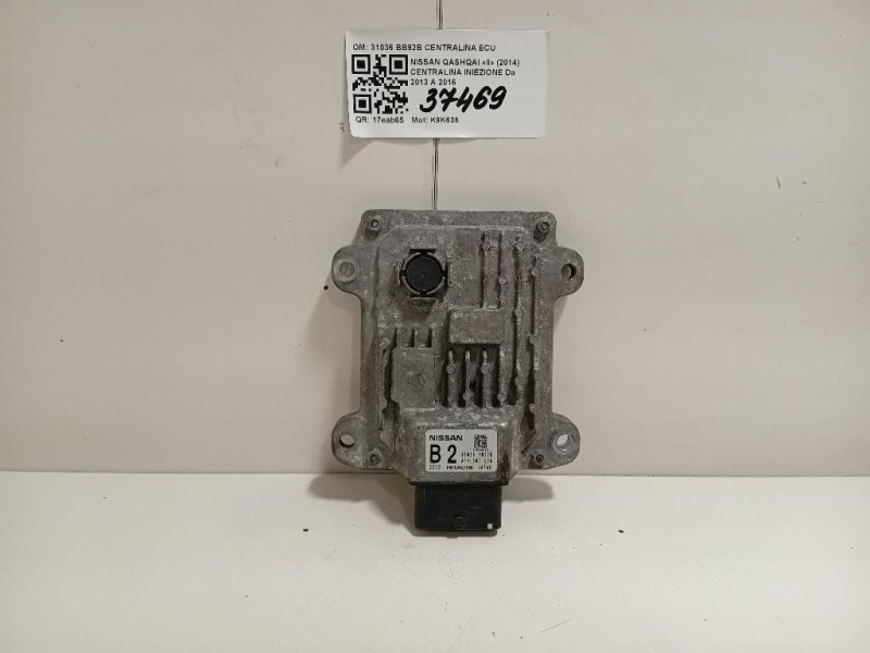 Centralina Iniezione 31036 BB92B CENTRALINA ECU Nissan Qashqai II 2014