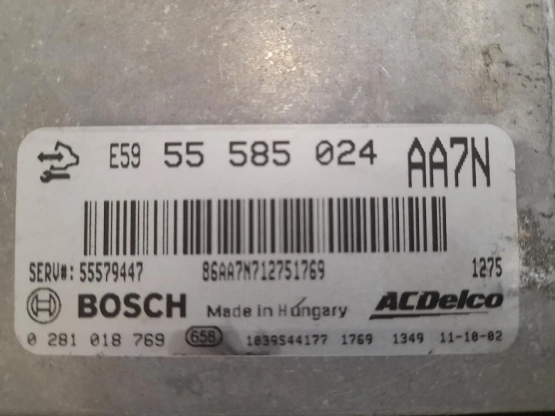 Centralina Iniezione 55579447 55585024 Opel Astra J 2010