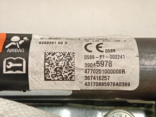 Air-bag A Tendina DX 39045978 Opel Corsa E 2014