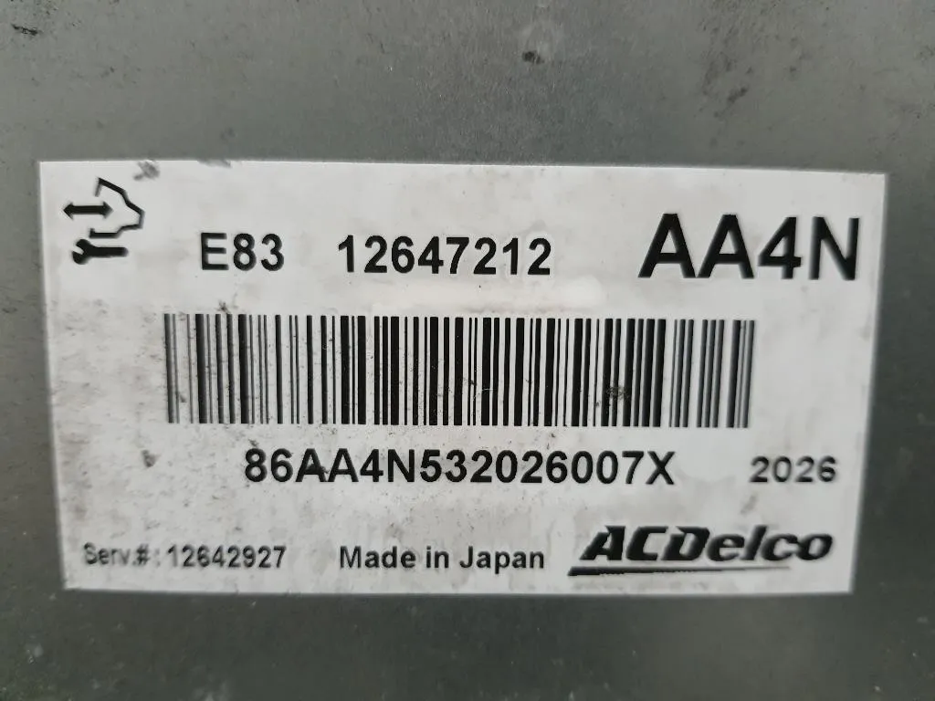 Centralina Iniezione 12647212 Opel Astra J 2010