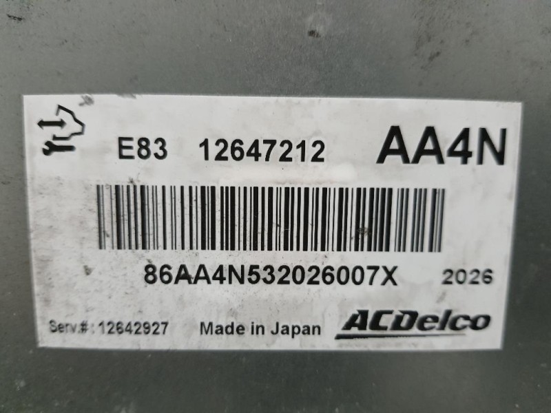 Centralina Iniezione 12647212 Opel Astra J 2010