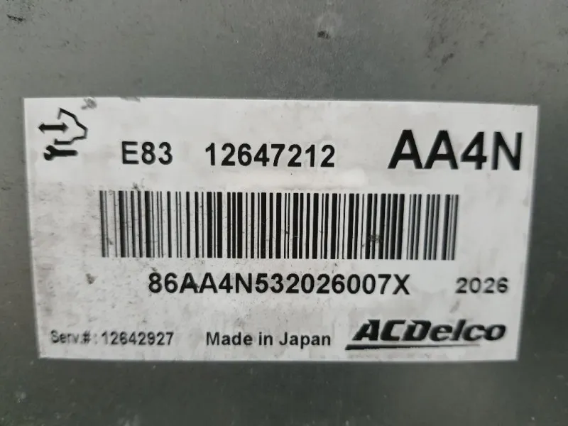 Centralina Iniezione 12647212 Opel Astra J 2010