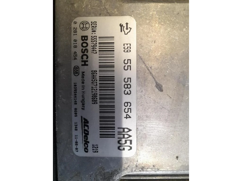 Centralina Iniezione 55583654 Opel Astra J 2010