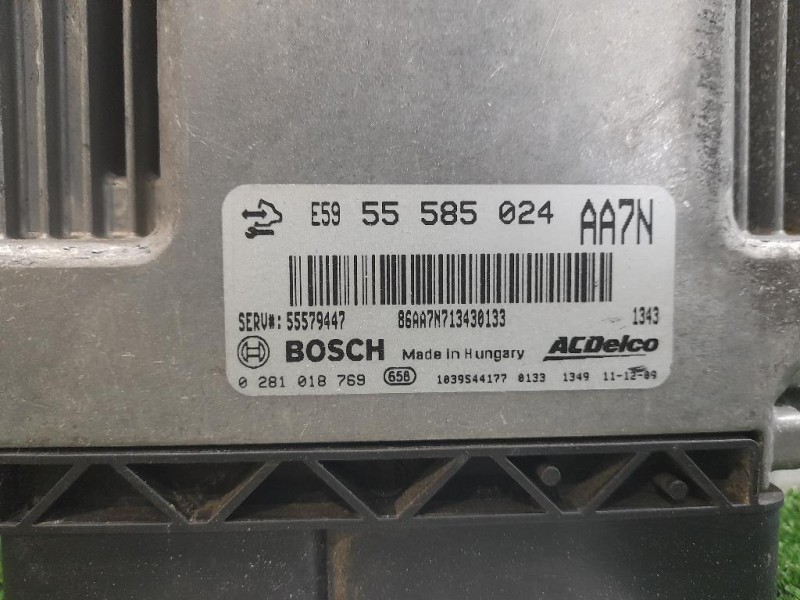 Centralina Iniezione 55585024 Opel Astra J 2010